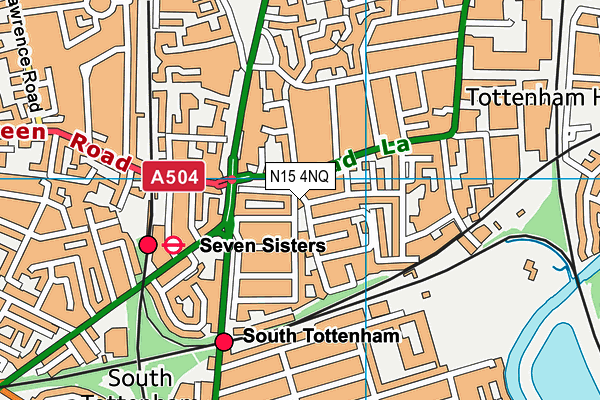 N15 4NQ map - OS VectorMap District (Ordnance Survey)