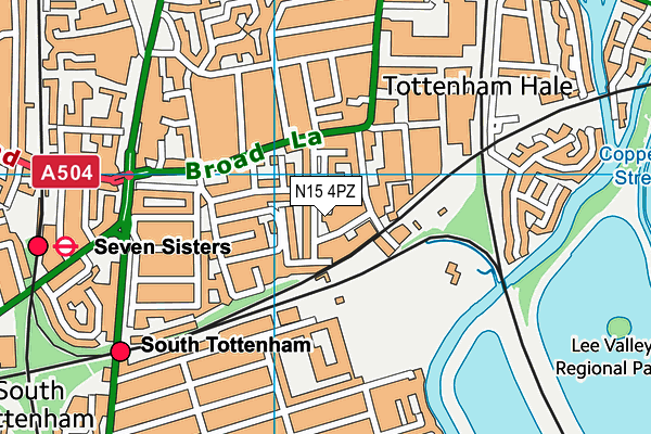 N15 4PZ map - OS VectorMap District (Ordnance Survey) N15 4PZ map - OS VectorMap District (Ordnance Survey)