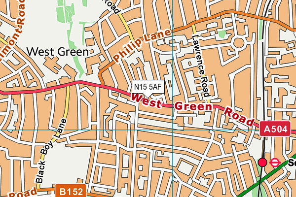 N15 5AF map - OS VectorMap District (Ordnance Survey) N15 5AF map - OS VectorMap District (Ordnance Survey)