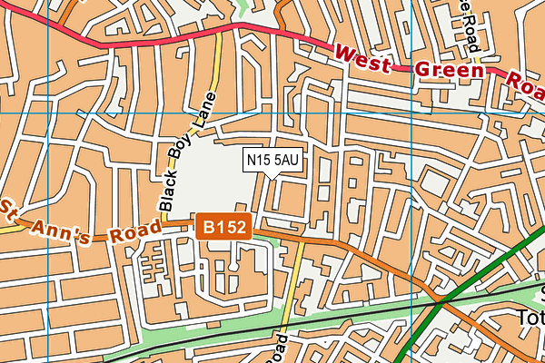N15 5AU map - OS VectorMap District (Ordnance Survey) N15 5AU map - OS VectorMap District (Ordnance Survey)