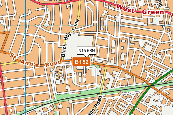N15 5BN map - OS VectorMap District (Ordnance Survey) N15 5BN map - OS VectorMap District (Ordnance Survey)