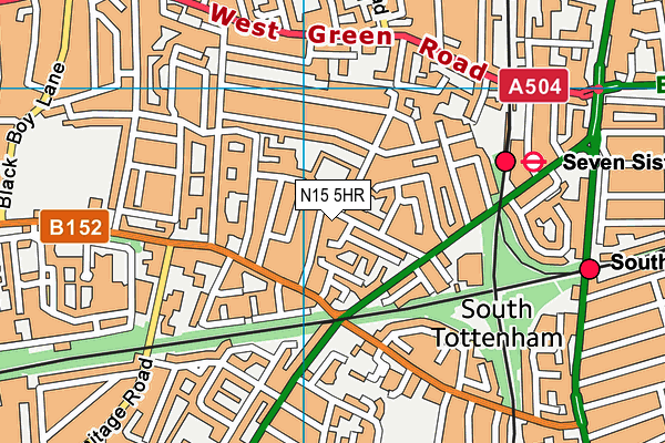 N15 5HR map - OS VectorMap District (Ordnance Survey) N15 5HR map - OS VectorMap District (Ordnance Survey)