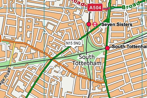 N15 5NQ map - OS VectorMap District (Ordnance Survey) N15 5NQ map - OS VectorMap District (Ordnance Survey)