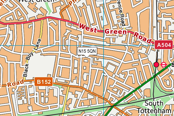 N15 5QN map - OS VectorMap District (Ordnance Survey) N15 5QN map - OS VectorMap District (Ordnance Survey)