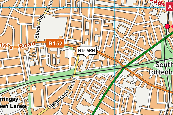 N15 5RH map - OS VectorMap District (Ordnance Survey) N15 5RH map - OS VectorMap District (Ordnance Survey)