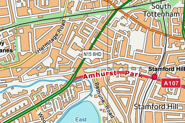 N15 6HD map - OS VectorMap District (Ordnance Survey) N15 6HD map - OS VectorMap District (Ordnance Survey)