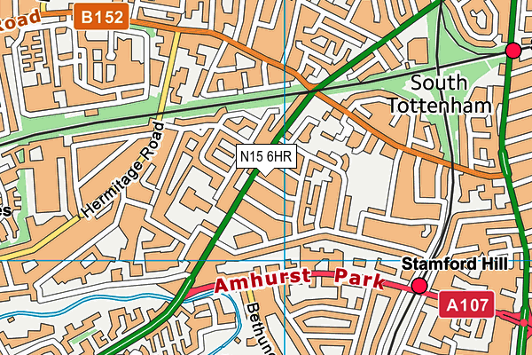 N15 6HR map - OS VectorMap District (Ordnance Survey) N15 6HR map - OS VectorMap District (Ordnance Survey)