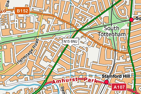 N15 6NU map - OS VectorMap District (Ordnance Survey) N15 6NU map - OS VectorMap District (Ordnance Survey)