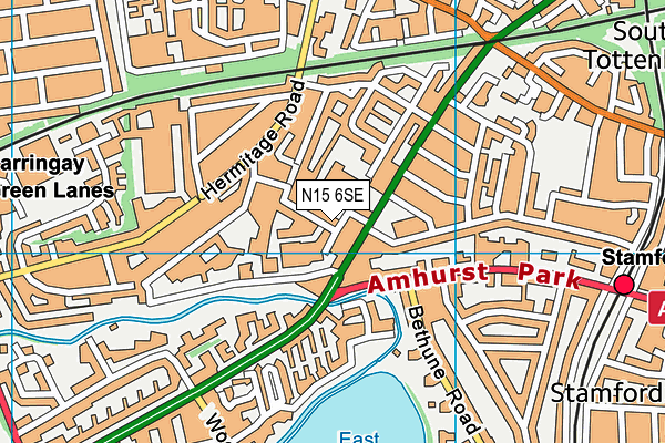 N15 6SE map - OS VectorMap District (Ordnance Survey) N15 6SE map - OS VectorMap District (Ordnance Survey)