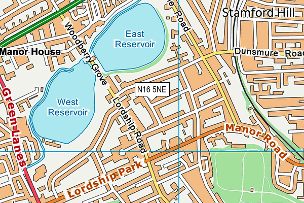N16 5NE map - OS VectorMap District (Ordnance Survey) N16 5NE map - OS VectorMap District (Ordnance Survey)