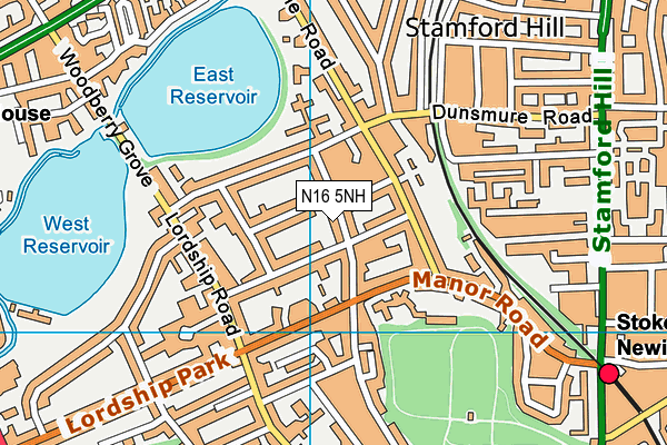 N16 5NH map - OS VectorMap District (Ordnance Survey) N16 5NH map - OS VectorMap District (Ordnance Survey)