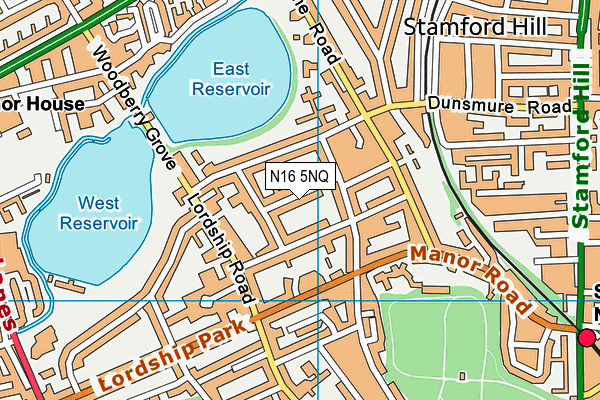 N16 5NQ map - OS VectorMap District (Ordnance Survey) N16 5NQ map - OS VectorMap District (Ordnance Survey)