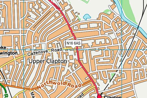 N16 6AS map - OS VectorMap District (Ordnance Survey) N16 6AS map - OS VectorMap District (Ordnance Survey)
