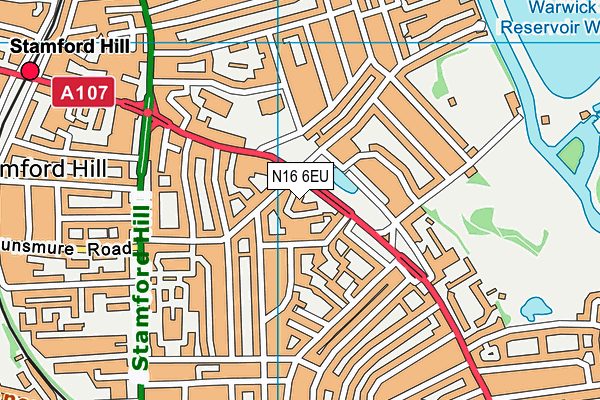 N16 6EU map - OS VectorMap District (Ordnance Survey) N16 6EU map - OS VectorMap District (Ordnance Survey)