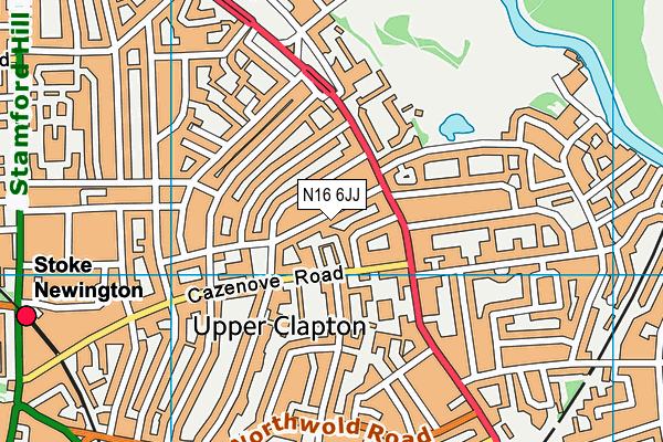 N16 6JJ map - OS VectorMap District (Ordnance Survey) N16 6JJ map - OS VectorMap District (Ordnance Survey)