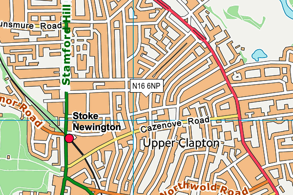 N16 6NP map - OS VectorMap District (Ordnance Survey) N16 6NP map - OS VectorMap District (Ordnance Survey)