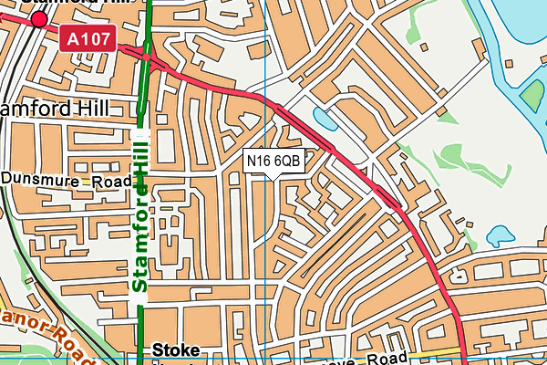 N16 6QB map - OS VectorMap District (Ordnance Survey) N16 6QB map - OS VectorMap District (Ordnance Survey)