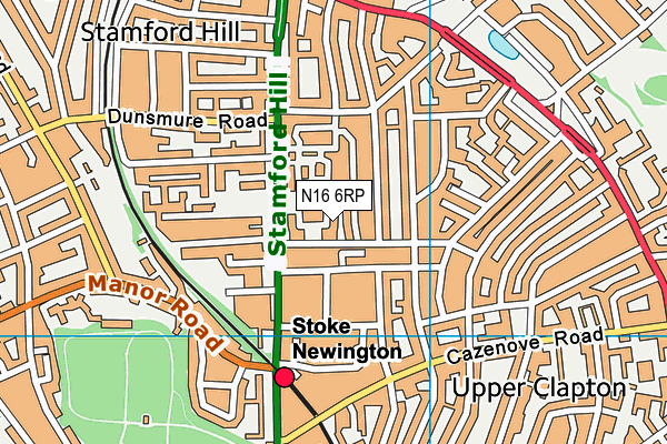 N16 6RP map - OS VectorMap District (Ordnance Survey) N16 6RP map - OS VectorMap District (Ordnance Survey)