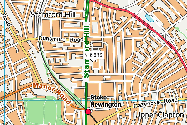 N16 6RS map - OS VectorMap District (Ordnance Survey) N16 6RS map - OS VectorMap District (Ordnance Survey)