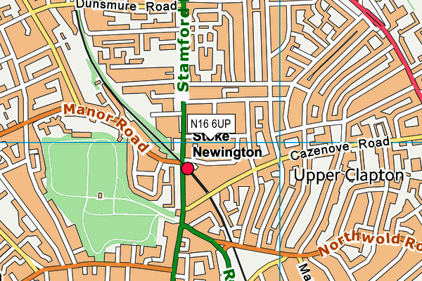 N16 6UP map - OS VectorMap District (Ordnance Survey) N16 6UP map - OS VectorMap District (Ordnance Survey)