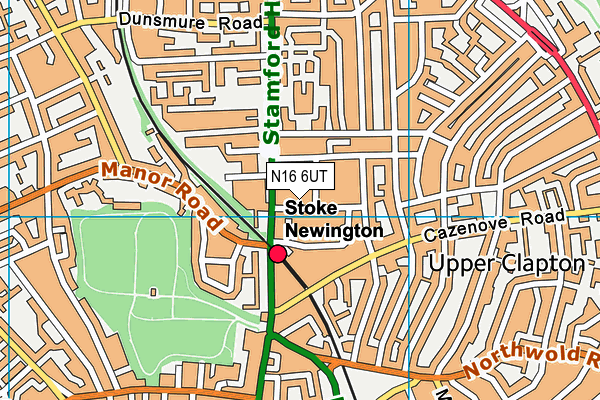 N16 6UT map - OS VectorMap District (Ordnance Survey) N16 6UT map - OS VectorMap District (Ordnance Survey)