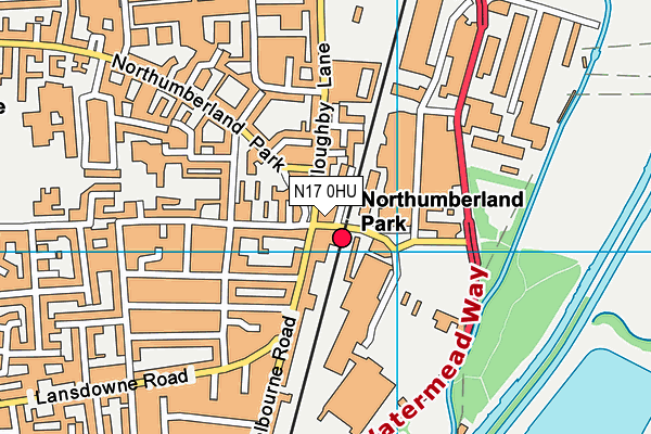 N17 0HU map - OS VectorMap District (Ordnance Survey) N17 0HU map - OS VectorMap District (Ordnance Survey)