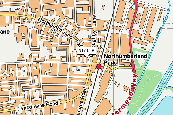 N17 0LB map - OS VectorMap District (Ordnance Survey) N17 0LB map - OS VectorMap District (Ordnance Survey)