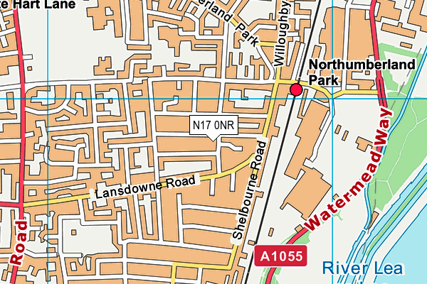 N17 0NR map - OS VectorMap District (Ordnance Survey) N17 0NR map - OS VectorMap District (Ordnance Survey)