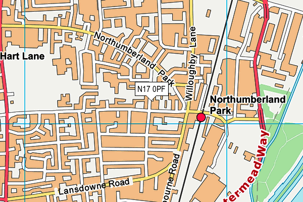 N17 0PF map - OS VectorMap District (Ordnance Survey) N17 0PF map - OS VectorMap District (Ordnance Survey)