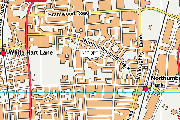 N17 0PT map - OS VectorMap District (Ordnance Survey) N17 0PT map - OS VectorMap District (Ordnance Survey)