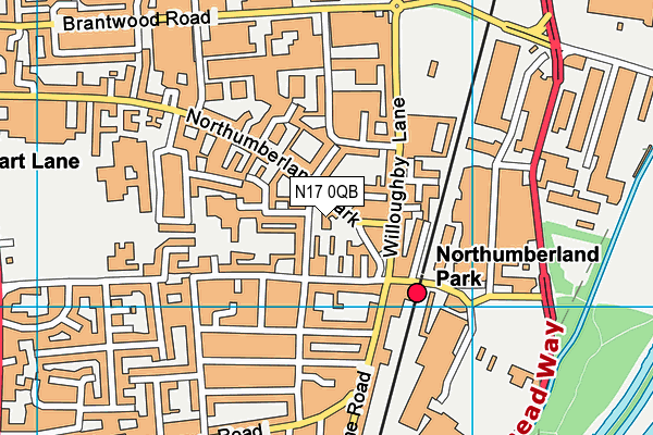 N17 0QB map - OS VectorMap District (Ordnance Survey) N17 0QB map - OS VectorMap District (Ordnance Survey)