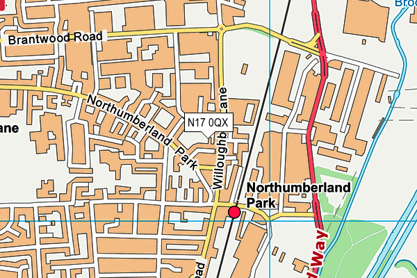 N17 0QX map - OS VectorMap District (Ordnance Survey) N17 0QX map - OS VectorMap District (Ordnance Survey)