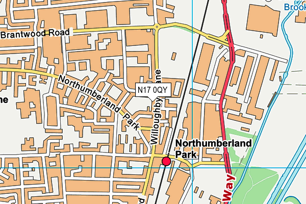 N17 0QY map - OS VectorMap District (Ordnance Survey) N17 0QY map - OS VectorMap District (Ordnance Survey)
