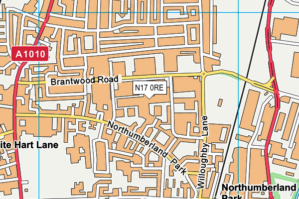 N17 0RE map - OS VectorMap District (Ordnance Survey) N17 0RE map - OS VectorMap District (Ordnance Survey)