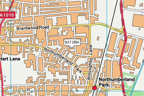 N17 0RH map - OS VectorMap District (Ordnance Survey) N17 0RH map - OS VectorMap District (Ordnance Survey)
