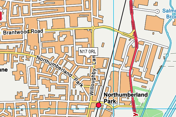 N17 0RL map - OS VectorMap District (Ordnance Survey) N17 0RL map - OS VectorMap District (Ordnance Survey)
