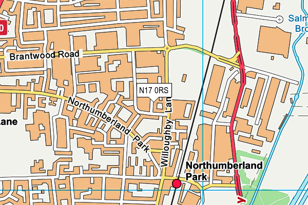 N17 0RS map - OS VectorMap District (Ordnance Survey) N17 0RS map - OS VectorMap District (Ordnance Survey)