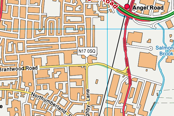 N17 0SQ map - OS VectorMap District (Ordnance Survey) N17 0SQ map - OS VectorMap District (Ordnance Survey)