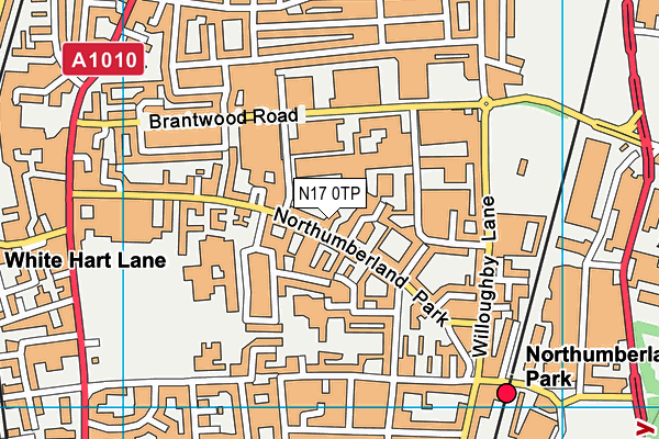 N17 0TP map - OS VectorMap District (Ordnance Survey) N17 0TP map - OS VectorMap District (Ordnance Survey)