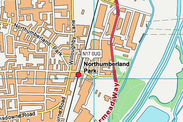 N17 0UG map - OS VectorMap District (Ordnance Survey) N17 0UG map - OS VectorMap District (Ordnance Survey)