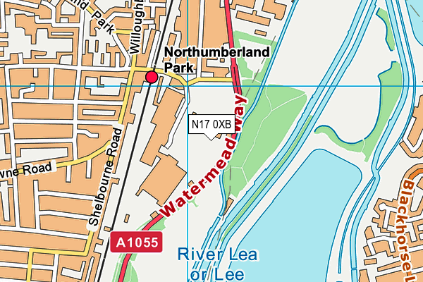 N17 0XB map - OS VectorMap District (Ordnance Survey) N17 0XB map - OS VectorMap District (Ordnance Survey)