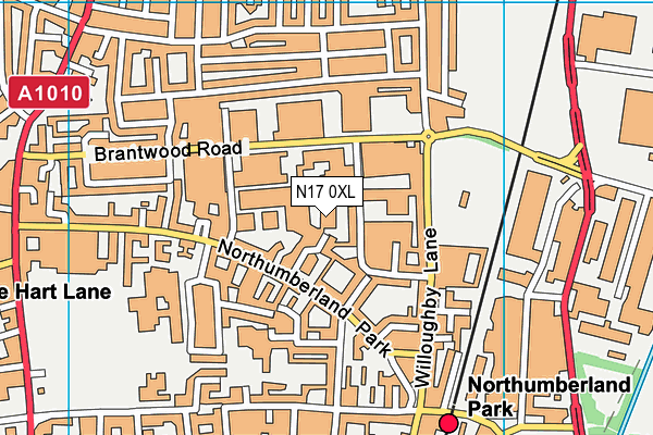 N17 0XL map - OS VectorMap District (Ordnance Survey) N17 0XL map - OS VectorMap District (Ordnance Survey)