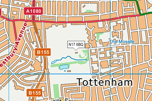 N17 6BQ map - OS VectorMap District (Ordnance Survey) N17 6BQ map - OS VectorMap District (Ordnance Survey)