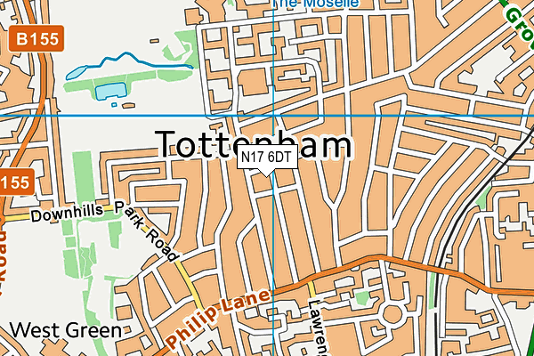 N17 6DT map - OS VectorMap District (Ordnance Survey) N17 6DT map - OS VectorMap District (Ordnance Survey)