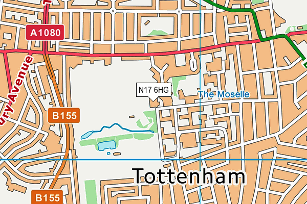 N17 6HG map - OS VectorMap District (Ordnance Survey) N17 6HG map - OS VectorMap District (Ordnance Survey)