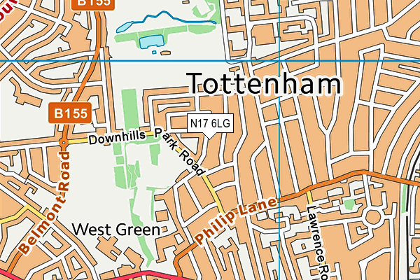 N17 6LG map - OS VectorMap District (Ordnance Survey) N17 6LG map - OS VectorMap District (Ordnance Survey)