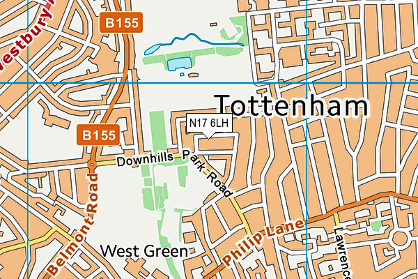 N17 6LH map - OS VectorMap District (Ordnance Survey) N17 6LH map - OS VectorMap District (Ordnance Survey)