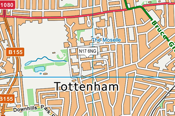 N17 6NG map - OS VectorMap District (Ordnance Survey) N17 6NG map - OS VectorMap District (Ordnance Survey)