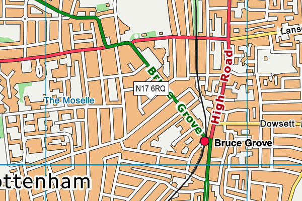N17 6RQ map - OS VectorMap District (Ordnance Survey) N17 6RQ map - OS VectorMap District (Ordnance Survey)