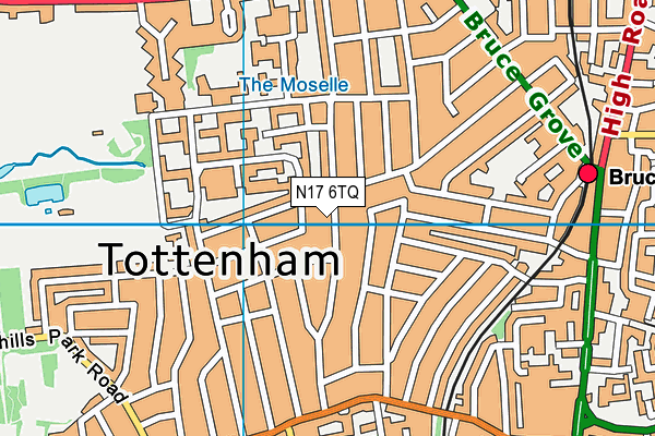 N17 6TQ map - OS VectorMap District (Ordnance Survey) N17 6TQ map - OS VectorMap District (Ordnance Survey)